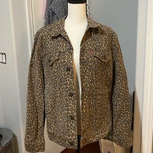 Levi’s Leopard Print Jean Jacket